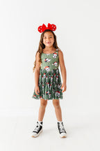 Mickey's Evergreen Check | KIDS Mesh Dress
