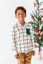 Hearth Plaid | Hoodie Henley