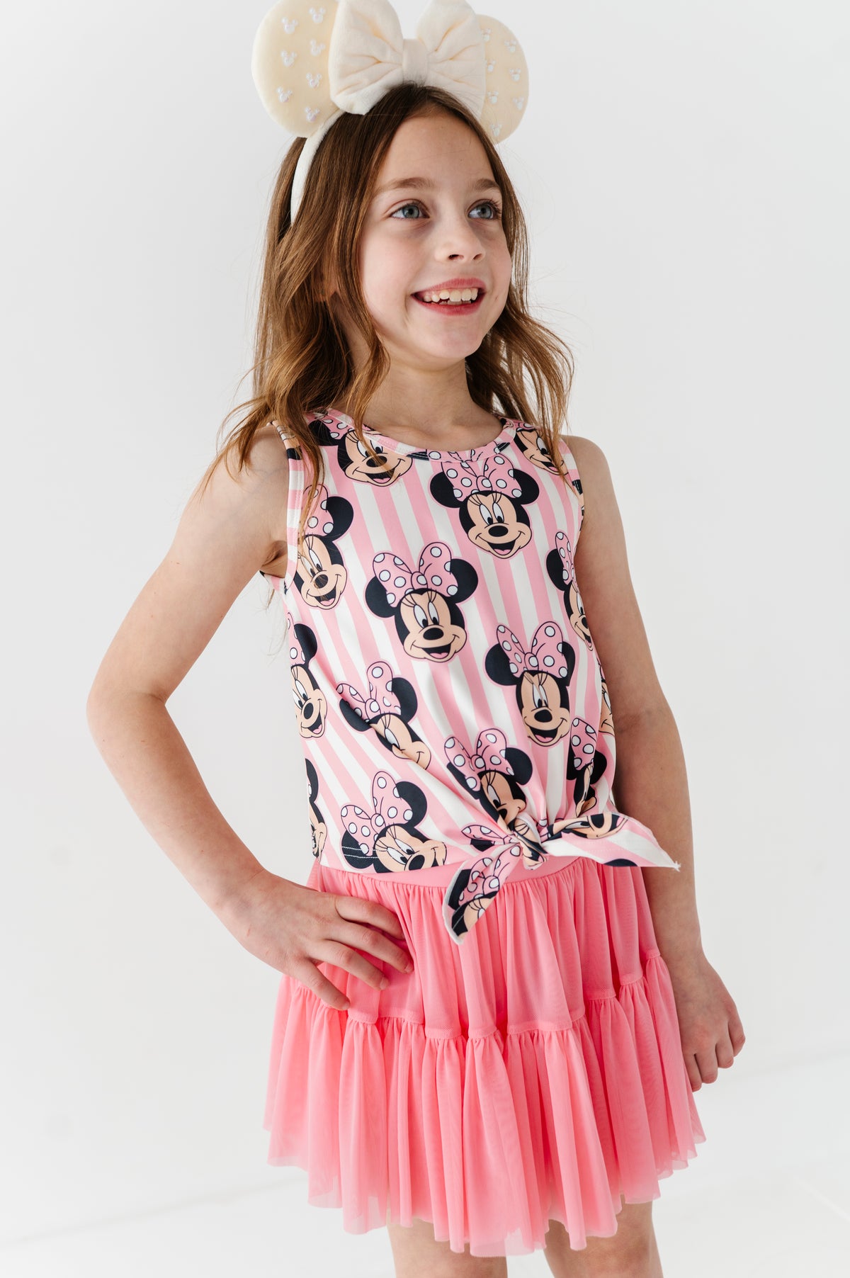 MINNIE Stripe (KIDS) | FRONT-TIE TANK