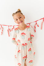 Load image into Gallery viewer, Pink Santas | ROMPER