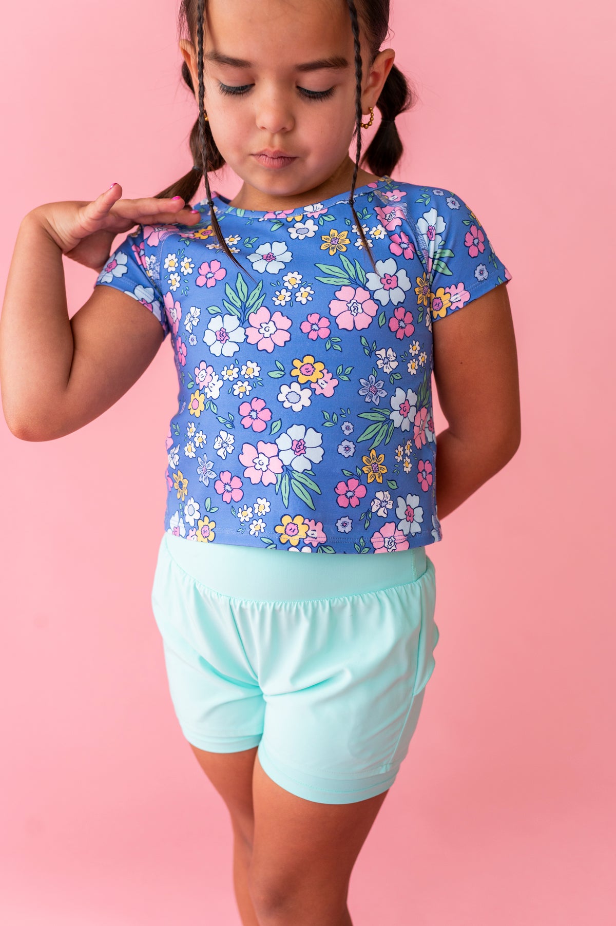 Minty Sweet | Ruffle Bum Runner Shorts