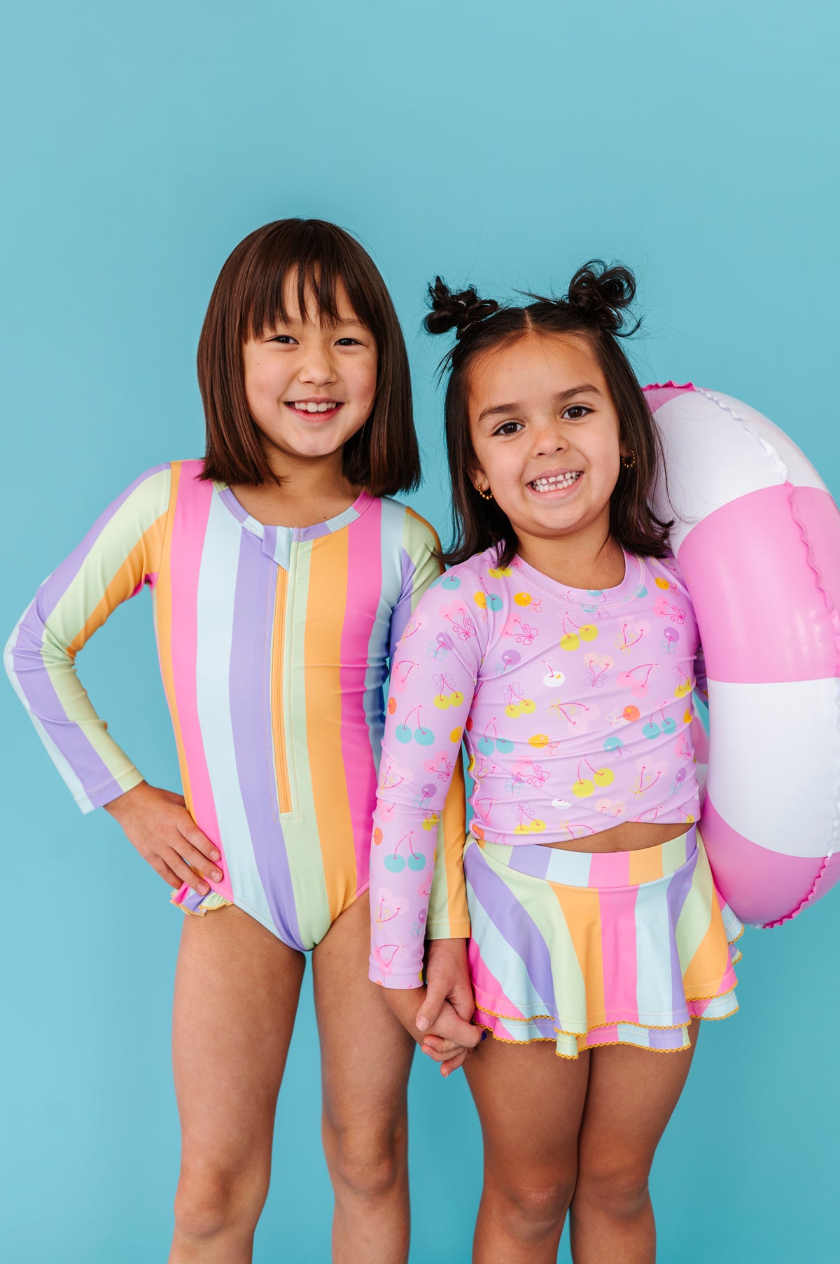Sherbert Stripes | RASHGUARD ONE-PIECE