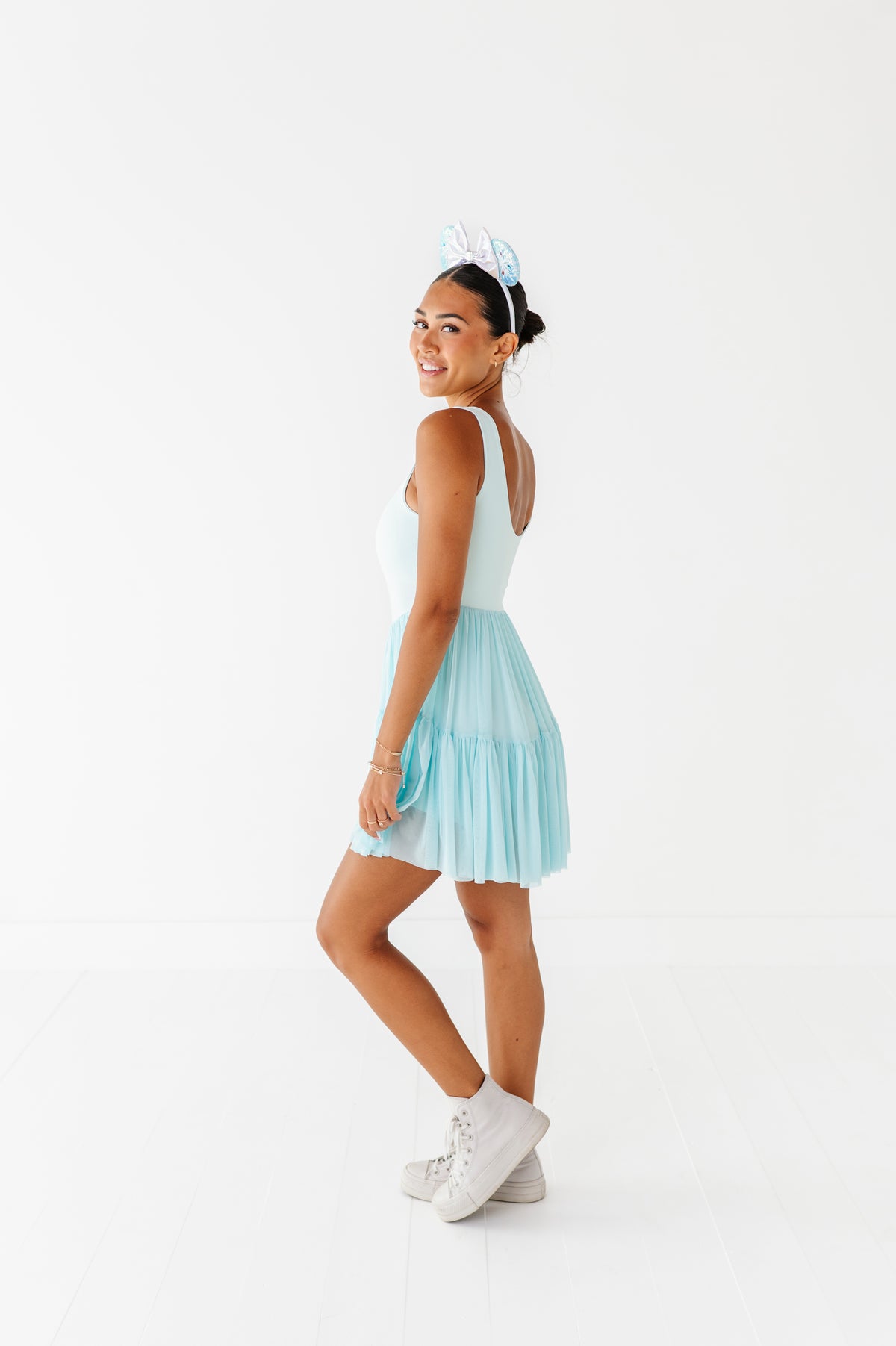 Elsa (ADULT) | Icy Blue Mesh DRESS