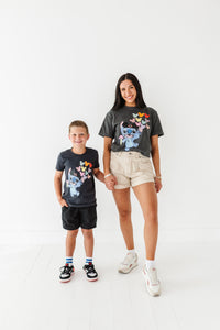Balloon Stitch | KIDS CHARCOAL TEE