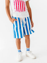 Load image into Gallery viewer, BLUE Spangled Stripes | BOY SHORTS