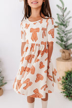 Load image into Gallery viewer, Gingerbread Bow | Scoop Back Dress