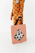 Load image into Gallery viewer, FLORAL GHOSTIE STRIPE | Trick-or-Treat Bag