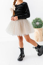 Cream + Dottie | MESH Skort
