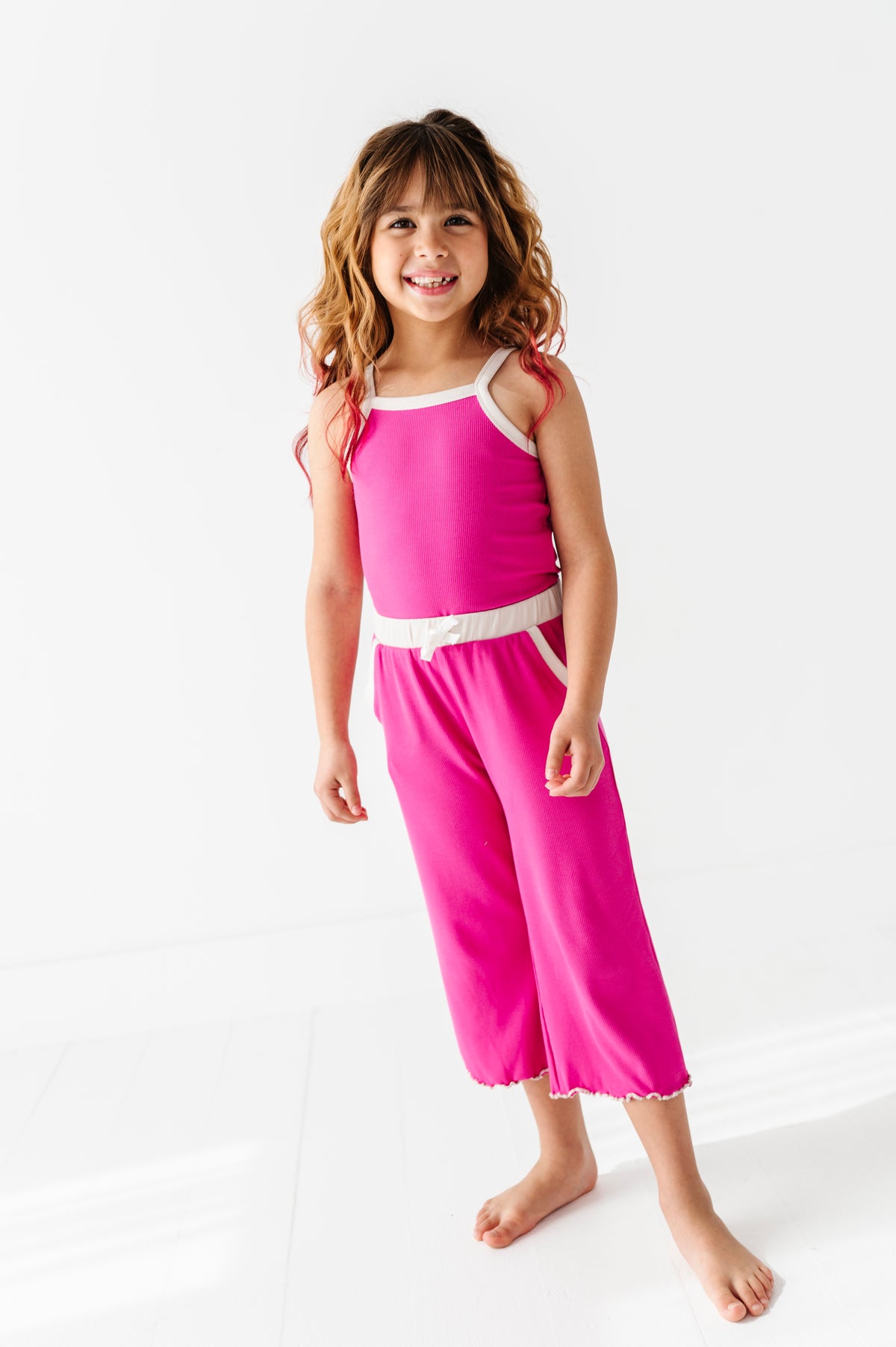 Pink Punch | Tank + Wide Leg RIB Set