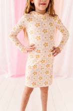 Load image into Gallery viewer, Daisies | Ribbed Hoodie Dress