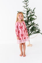 Load image into Gallery viewer, Peppermint Bows | DRESS (with shorts!)