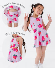 Load image into Gallery viewer, Strawberries | Open Sides Dress (with detached shorts!)
