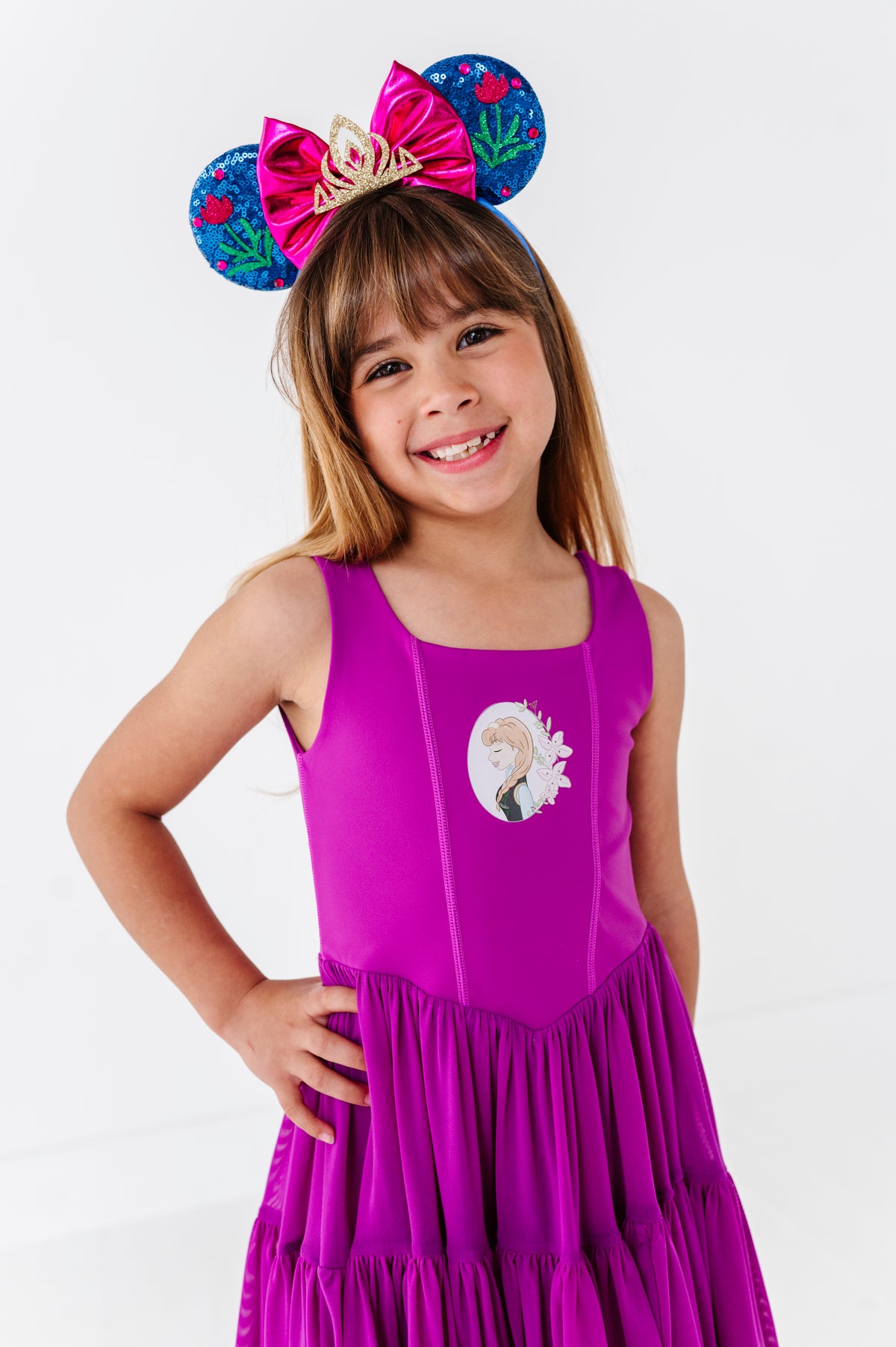 Ana (KIDS) | Raspberry Mesh DRESS
