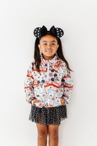 Groovy Minnie Ghosts | KIDS 1/4th Zip Up
