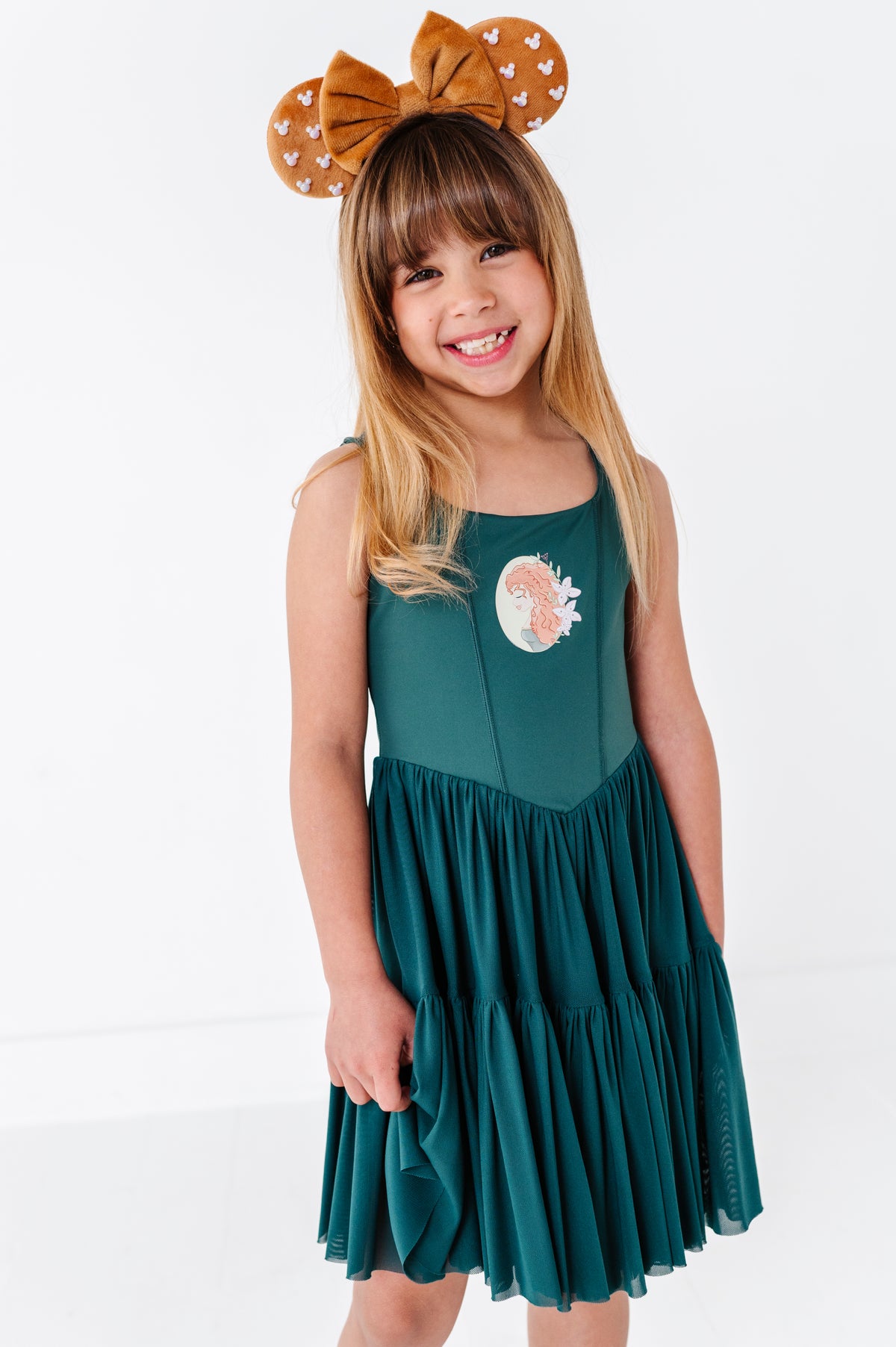 Merida (KIDS) | Teal Mesh DRESS