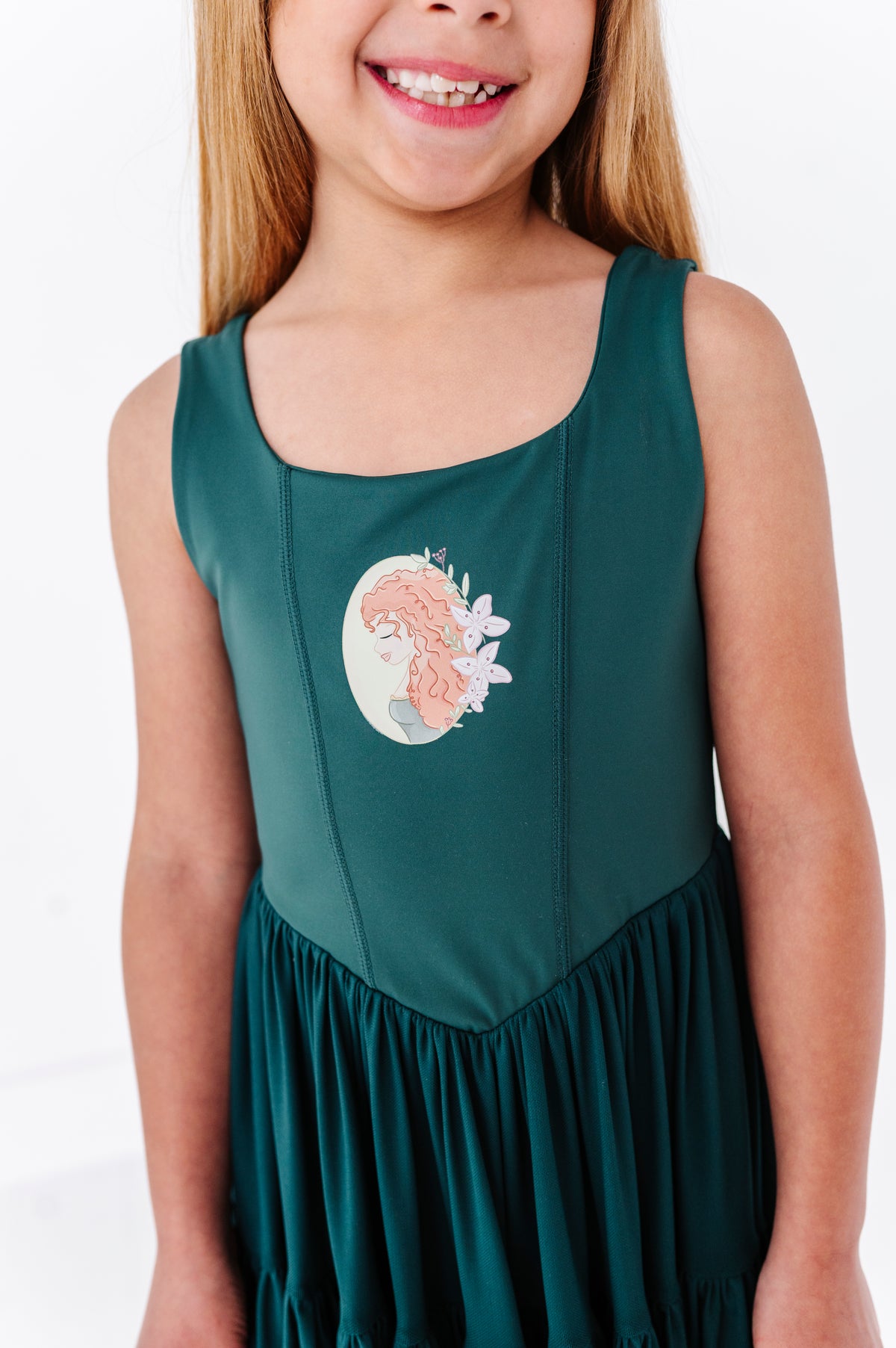 Merida (KIDS) | Teal Mesh DRESS