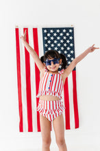 Load image into Gallery viewer, Spangled Stripes | Star Button TWO-PIECE
