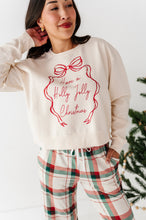 Load image into Gallery viewer, Holly Jolly | CROPPED SWEATSHIRT