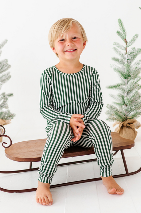 Green Stripes | BOYS JOGGER SET