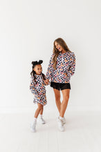 Load image into Gallery viewer, Checkered Minnie Pumpkins | KIDS 1/4th Zip Up
