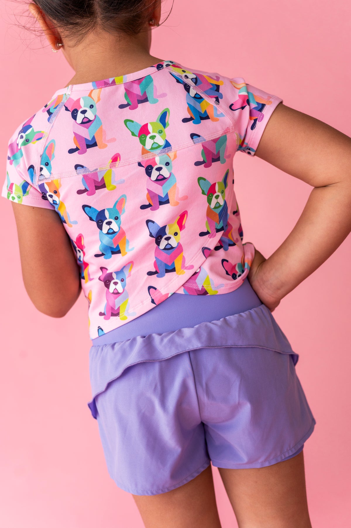 Wild Grape | Ruffle Bum Runner Shorts