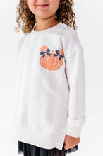 Load image into Gallery viewer, Piggy Pumpkin (STRIPE) | SIDE SPLIT SWEATSHIRT