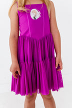 Ana (KIDS) | Raspberry Mesh DRESS