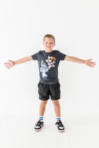 Balloon Stitch | KIDS CHARCOAL TEE