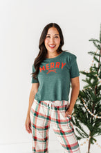 Load image into Gallery viewer, Merry | (GREEN) ADULT TEE (Both CROP + FULL LENGTH listed here!)
