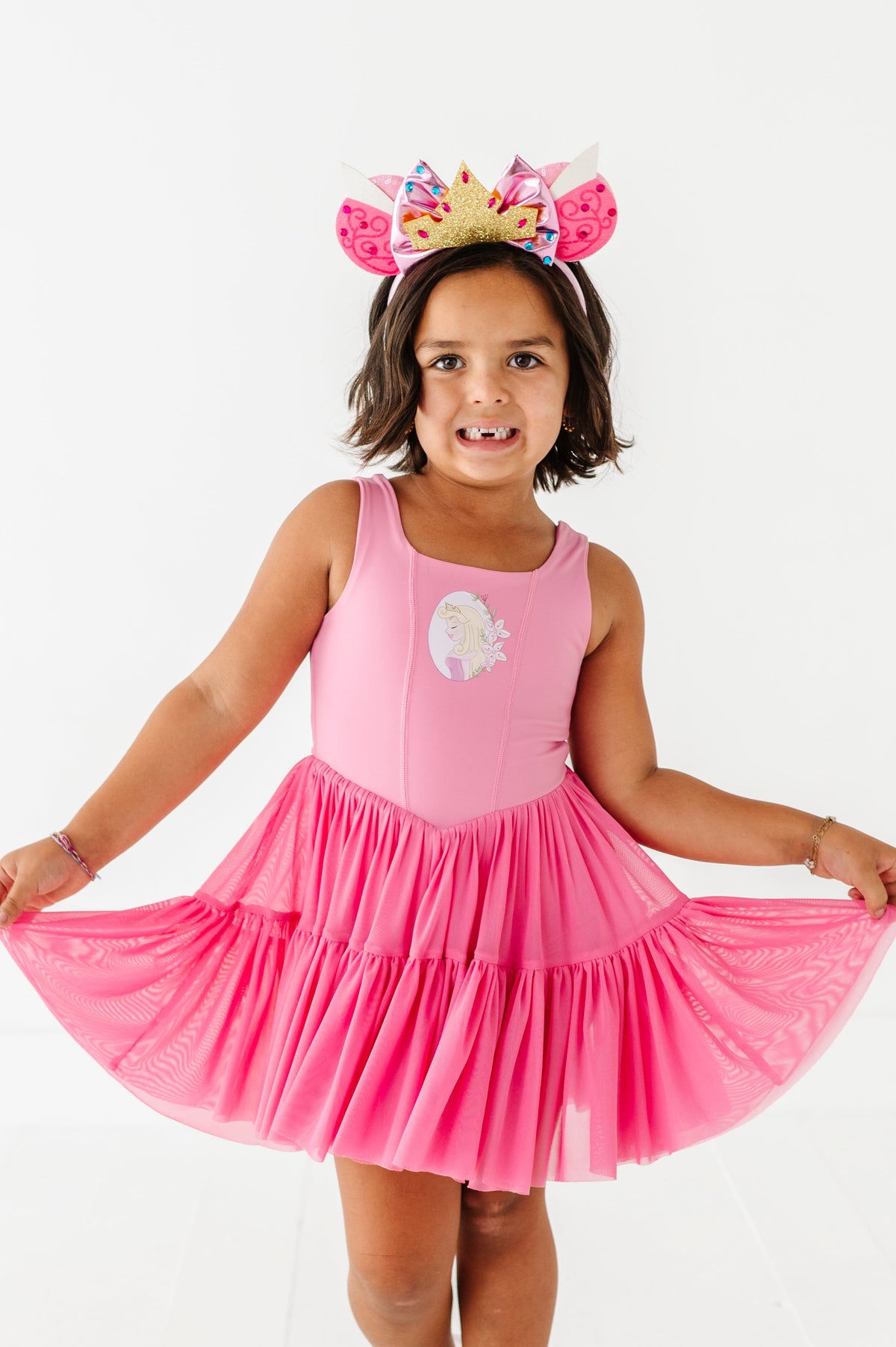 Aurora (KIDS) | Fuchia Mesh DRESS