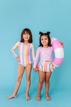 Cherry Crush |  RASHGUARD SKIRTED 2-PIECE