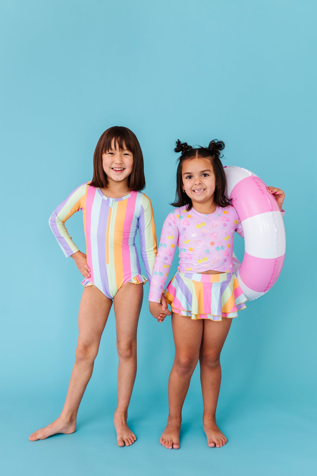 Cherry Crush |  RASHGUARD SKIRTED 2-PIECE