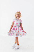 Load image into Gallery viewer, APPLEY | Collared Twirl Dress