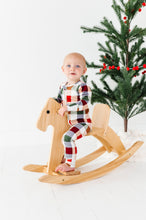 Load image into Gallery viewer, HOLIDAY PLAID | Zip-Up Romper