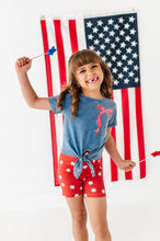 Load image into Gallery viewer, Red Navy Dotty | Biker Shorts