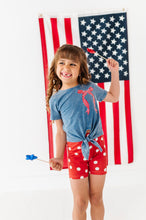 Load image into Gallery viewer, Red Navy Dotty | Biker Shorts