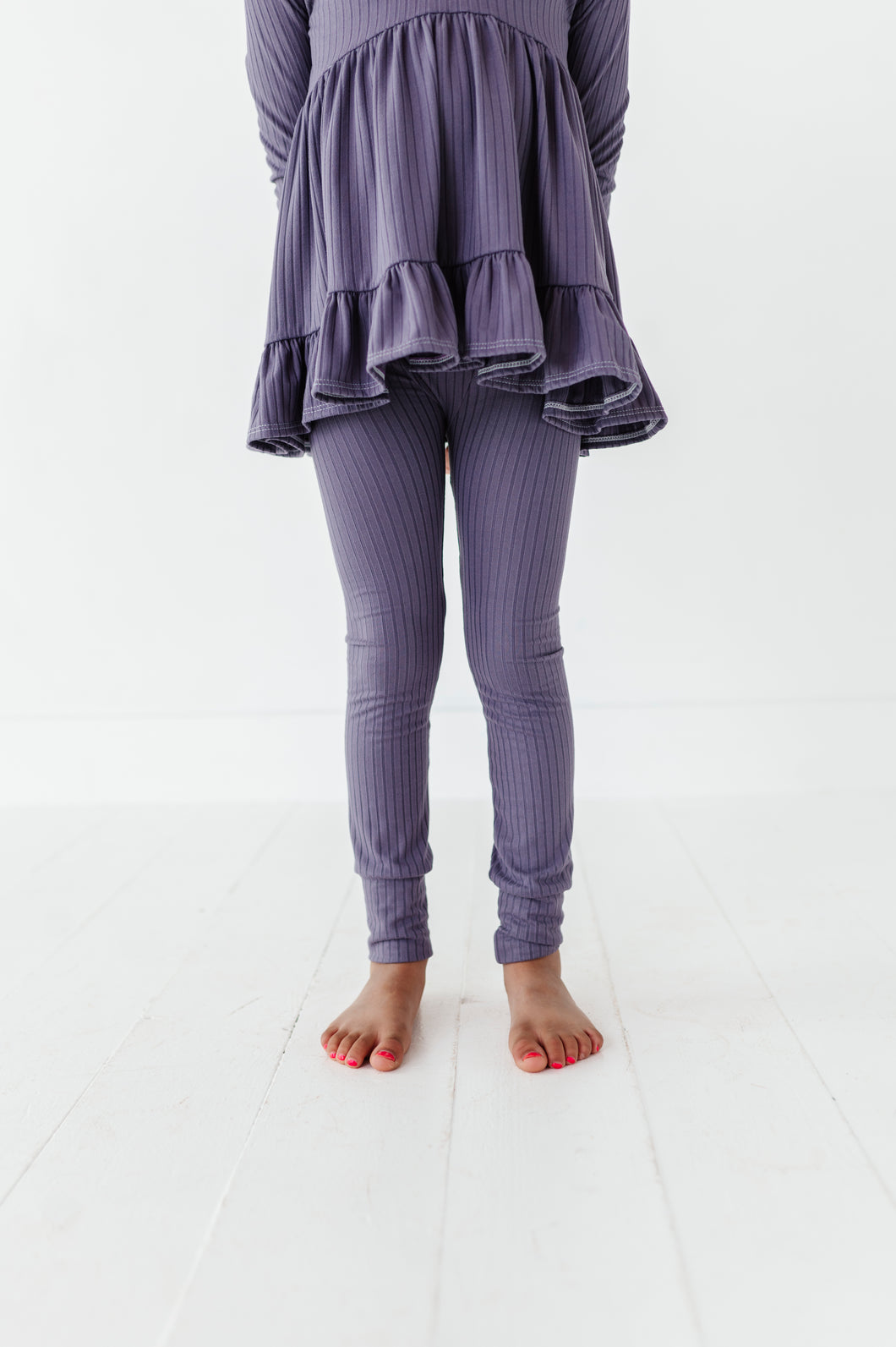 PLUM RIB | Slim Leggings