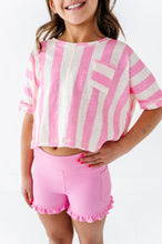 Load image into Gallery viewer, Cotton Candy Stripe | Boxy Crop