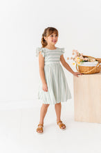 Load image into Gallery viewer, Mint Bay Stripes | TIE-BACK DRESS