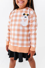 Load image into Gallery viewer, Pretzel Ghostie (PLAID) | SIDE SPLIT SWEATSHIRT
