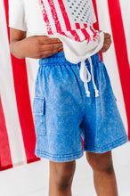 Load image into Gallery viewer, Blue | Vintage CARGO SHORTS