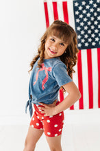 Load image into Gallery viewer, Red Navy Dotty | Biker Shorts