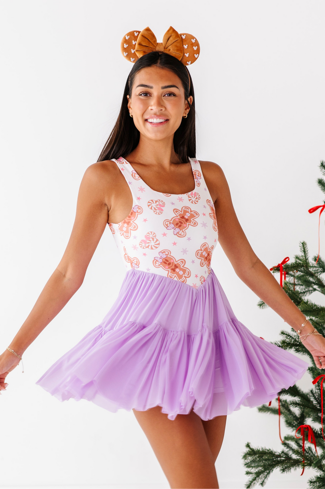 Lavender Gingerbread | (ADULT) Mesh DRESS