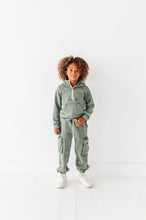 Load image into Gallery viewer, OLIVE | Vintage 1/4th HOODIE-JOGGER Set