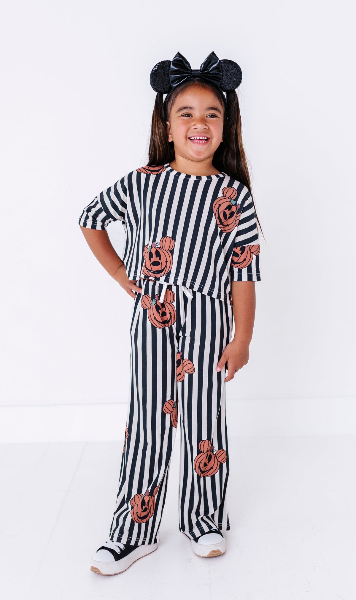 Striped Mickey Pumpkin | BAMBOO PANT SET