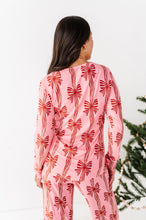Load image into Gallery viewer, Peppermint Bows | WOMEN'S Long Sleeve Top