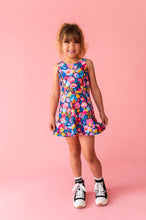 Load image into Gallery viewer, Electric Bloom | Open Sides Active Dress (with shorts!)