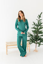 Evergreen Stripes | WOMEN'S Long Sleeve Top