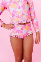 Tutti Fruitti Blossom | 1/4th ZIP RASHGUARD 2-PIECE