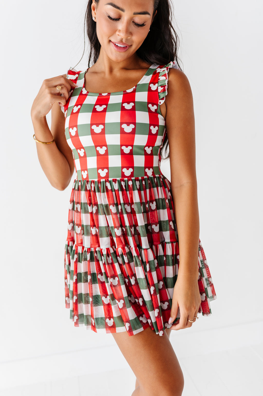 Park Plaid | ADULT Mesh Dress